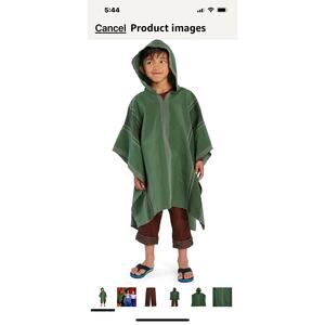 Disney Encanto Bruno Costume Kids Boys Poncho Hoodie & Pants Size 5/6 - New